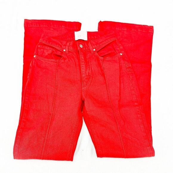 Revice Venus Flares Mars Bar Red Star Design Denim Jeans Size 29 NWT - Picture 5 of 10
